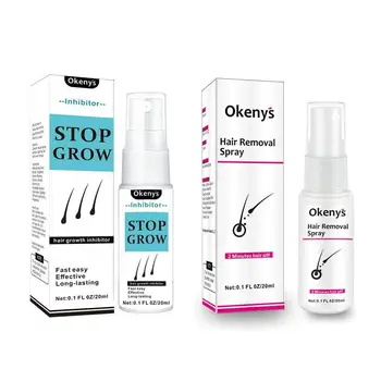 

20ML New Powerful Permanent Painless Hair Removal Spray Shrink HAIR Essence Smooth Growth Pores Inhibitor Skin Hair Stop Re N8Y8