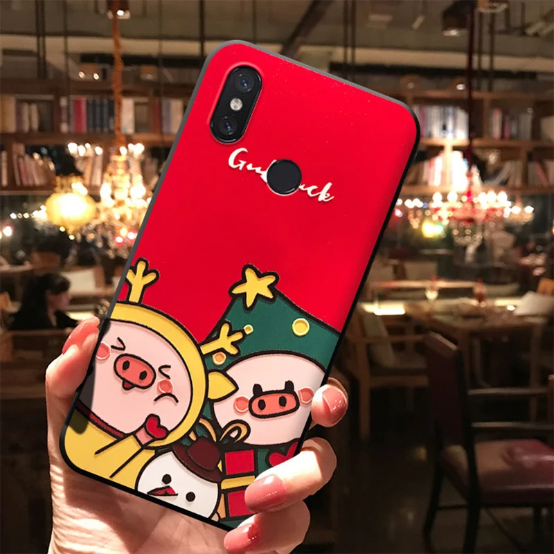 Санта Клаус ТПУ 3D чехол с тиснением и изображением для Xiaomi mi 9 6X8 A2 Lite A1 CC9e F1 для Red mi K20 7A S2 5 Plus Note 4X 6A 5A 5X6 7 Pro Чехол - Цвет: hd2zhu