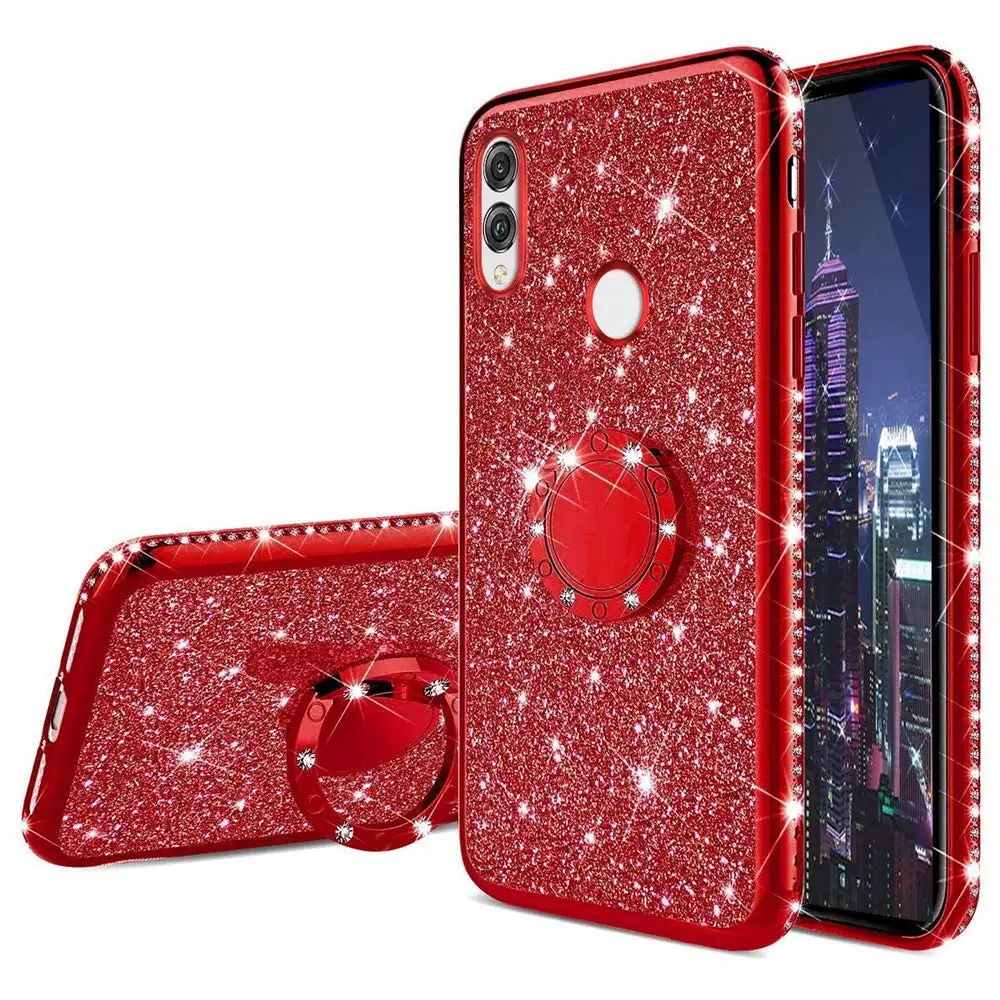 Чехол со стразами для Vivo V17 V15 V11 S1 IQOO NEO Pro V9 V7 V5 Plus блестящее кольцо с подставкой