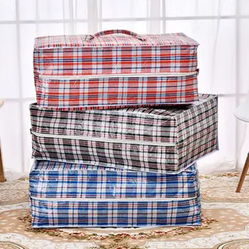 

1Pcs Home Laundry Plastic Bags Large Zipper Reusable Strong Laundry Storage Plastic Bag Holder Hangable Pouch Organizer