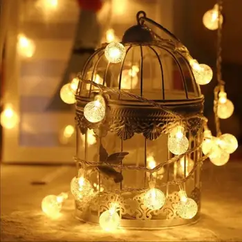 

String Light 2m 20LED USB Power Supply Metal Bulb String Lights Decoration Lamp for House Courtyard Christmas Festival
