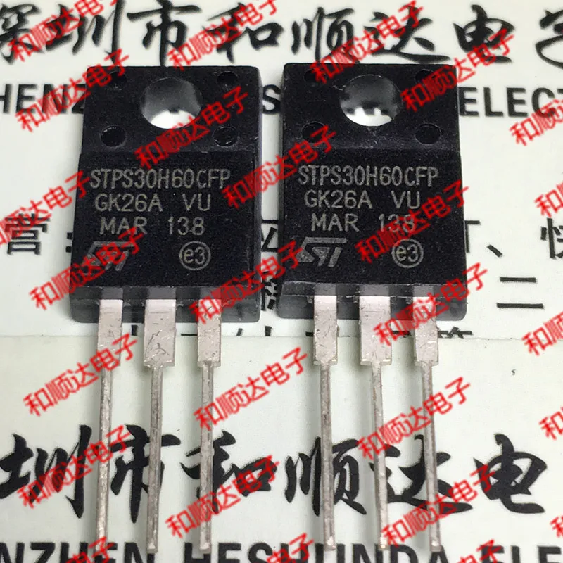 10 шт./лот STPS30H60CFP спот TO-220F 30A 60V
