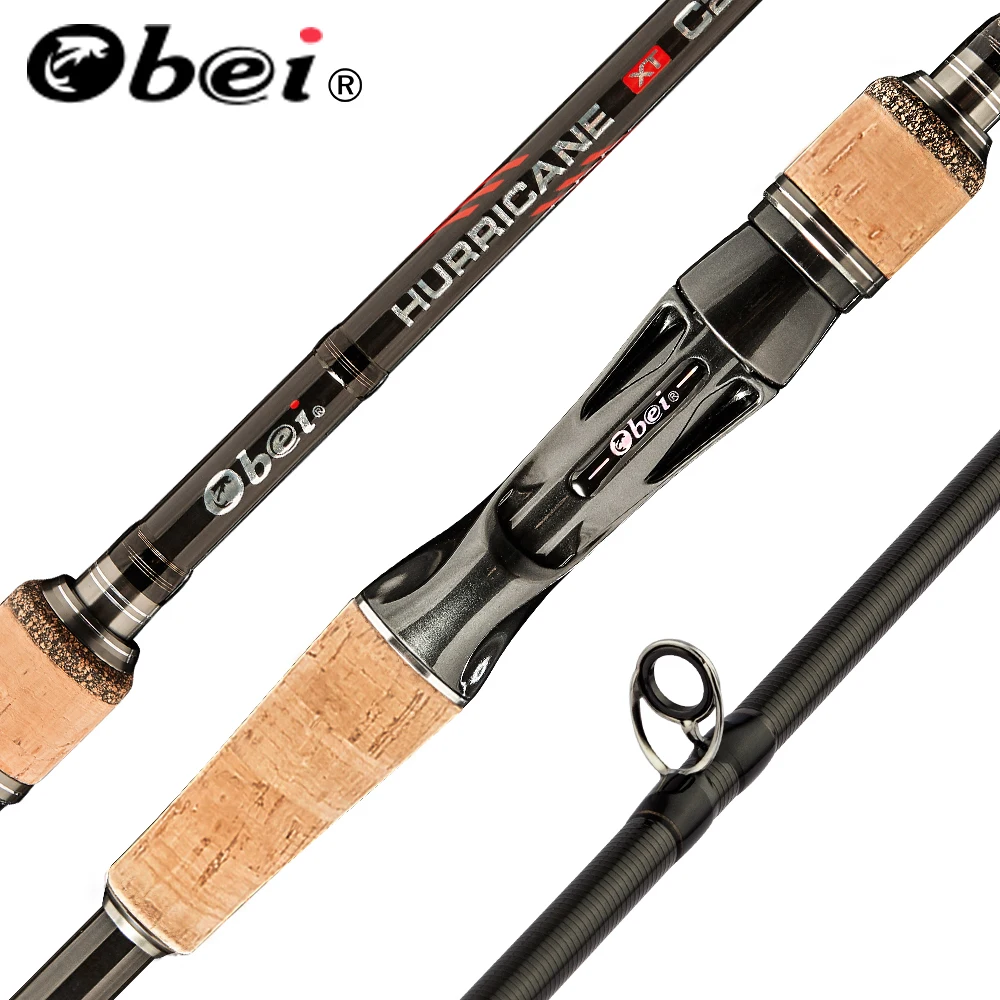 Obei HURRICANE 1.8/2.1/2.4/2.7/3.0m 3 bölüm Baitcasting olta seyahat Ultra hafif döküm iplik cazibesi 5g-40g M/ML/MH çubuk
