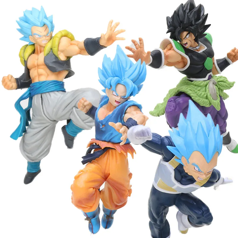 Фигурка Broli супер Потрясающие солдаты персонаж из фильма Broly blue hair Dragon Z gogeta