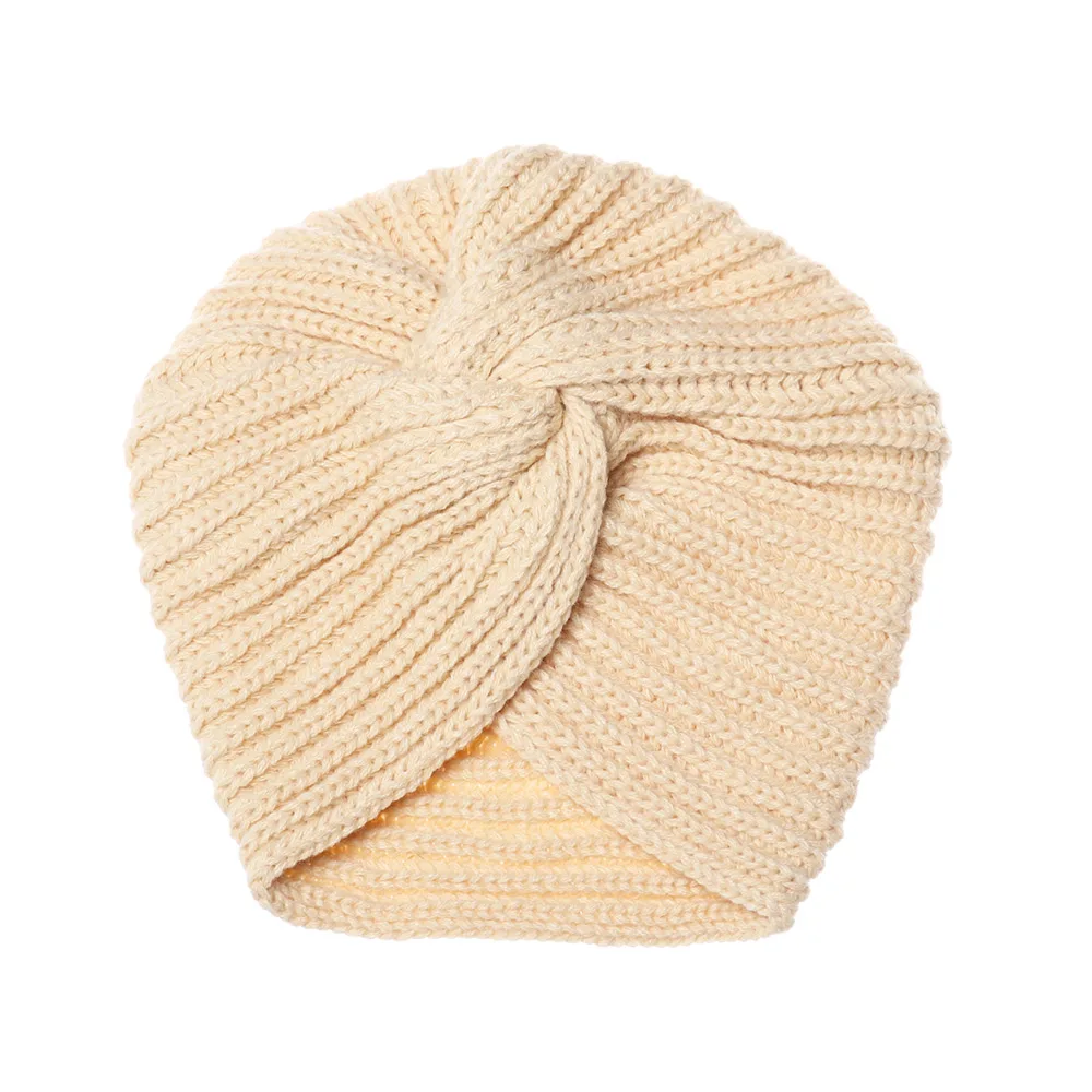 Knitted Spring Winter Hat Women Felt Hat Ladies Turban Head Wrap Caps for Women Twist Headwrap Hat Girls Croceht Beanies LLA24