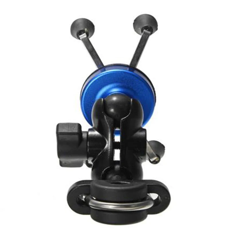 Adjustable Cell Phone Holder Motorcycle Rear View Mirror Handlebar Mount Stand Support For Smart Mobile Phone Moto Holder