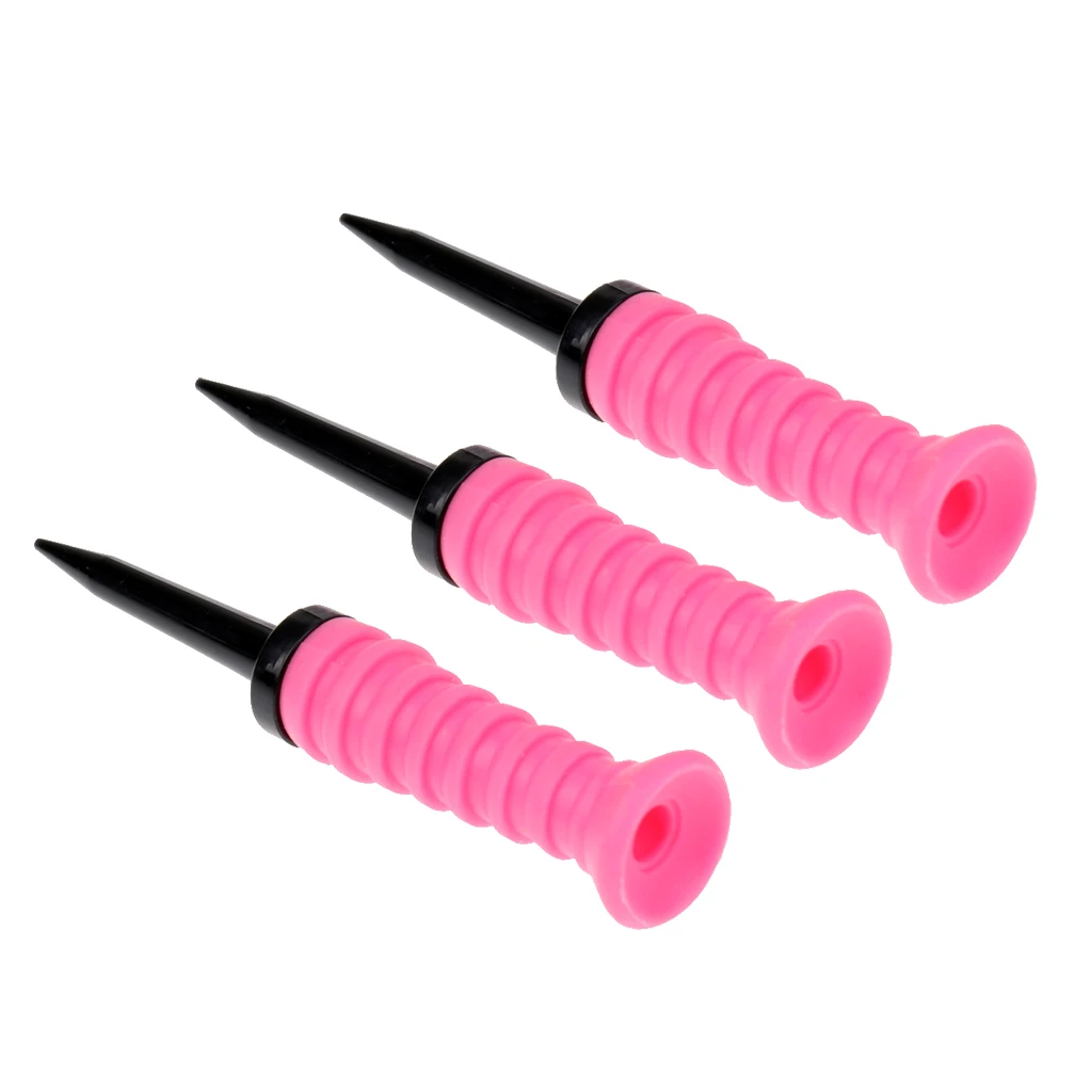 3 Pieces Plastic Golf Tees 83mm Durable Rubber Cushion Top Plastic Golf Tee Golf Accessories (3 1/4 Inch) 3 Pieces Plastic Golf Tees 83mm Durable Rubber Cushion Top Plastic Golf Tee Golf Accessories (3 1/4 Inch)