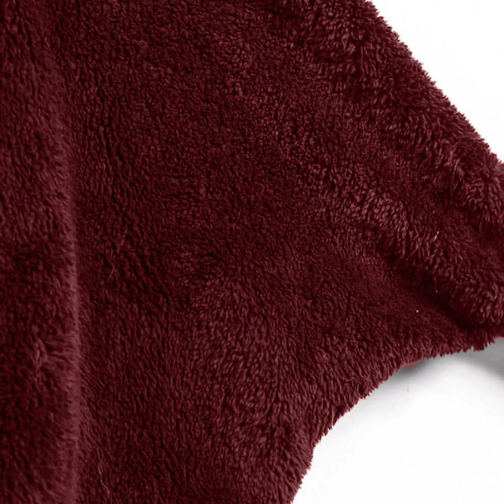 Пальто 2019Top Женская толстовка с капюшоном пальто зимнее теплое плюшевое хлопковое пальто с карманами верхняя одежда