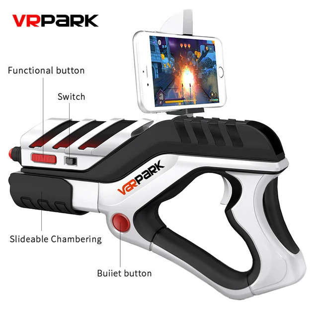 Mobile Phone Bluetooth AR Game Gun Toy VR Remote Sensing Gamepad Outdoor Pistol Air Guns Creative Toys Gun For Android Ios 6