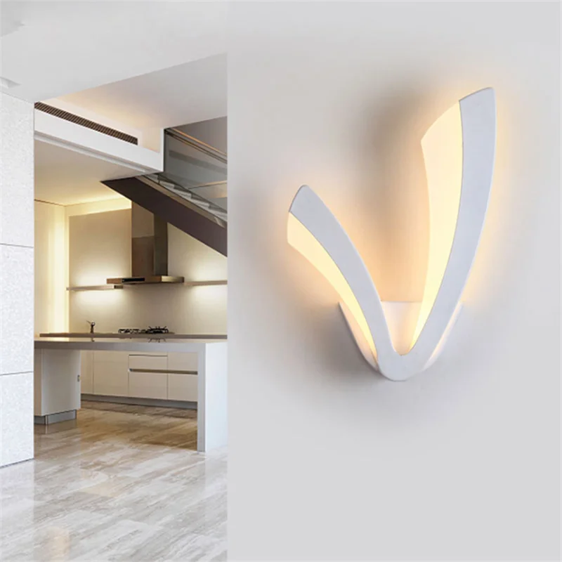 Modern LED Wall Lamp Home Decoration Night Light Bedroom Kitchen Acrylic Wall Lampara Wall Sconce Lamps Bathroom Lamp Decoration