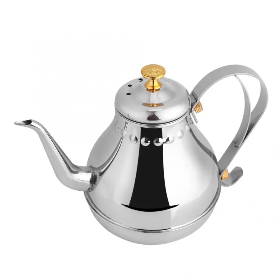 1.2 l Tea Coffee Pot Stainless Steel Gooseneck Pouring Coffee Drip Pot with Tea Filter Pots