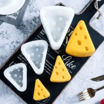 

3 Pieces Set 3D Cheese Shape Silicone Mold Mousse Cake Chocolate Dessert Baking Tool Accessories Bakeware Gadget Decorating