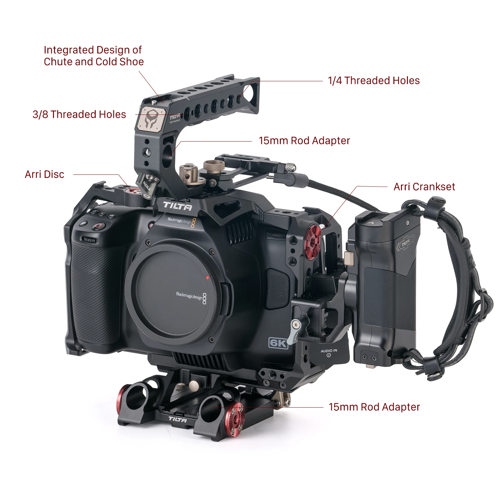 Tilta-câmera Cage para Dslr Rig Acessório de Alça Superior Cabo r s Placa Base Ta-t11-a Bmpcc 6k Pro g2 Bmpcc 6k Pro - Image 5