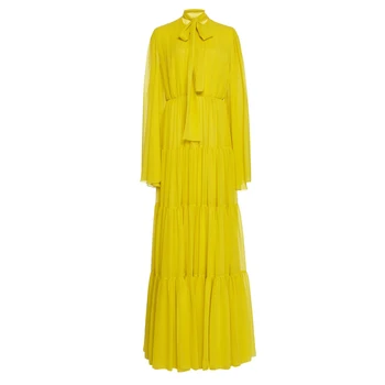 

Vintage Maxi Spring Summer Fall Dress Women Long Sleeve Elegant Beach Robe Dress Autumn Street Party Retro Long Dresses Female