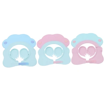 

Kids cap Baby Shower Caps Shampoo Cap Wash Hair Adjustable Shield Waterproof Ear Protection Children Hats Infant