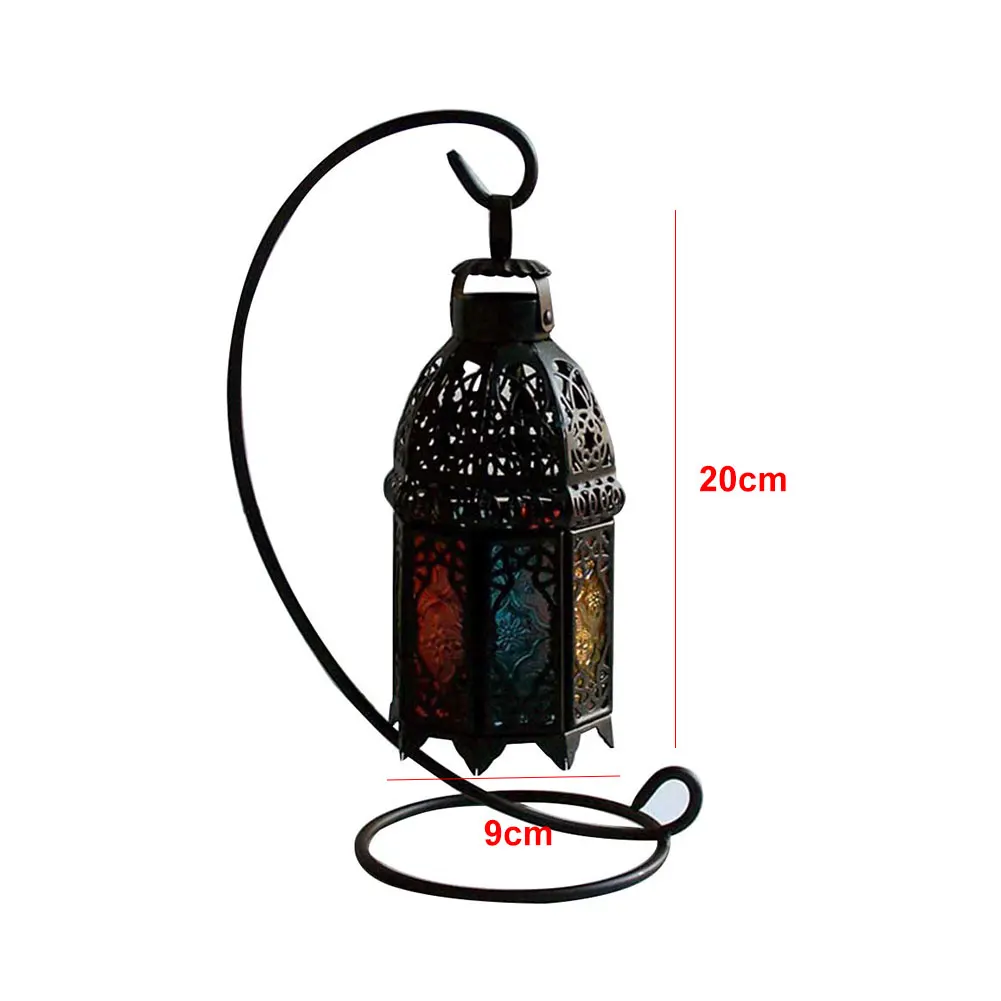 Подвесной подсвечник для дома, выдолбленный устойчивый стол, орнамент, бар, ремесло, с подставкой, Свадебный Настольный декоративный чугунный, окрашенный