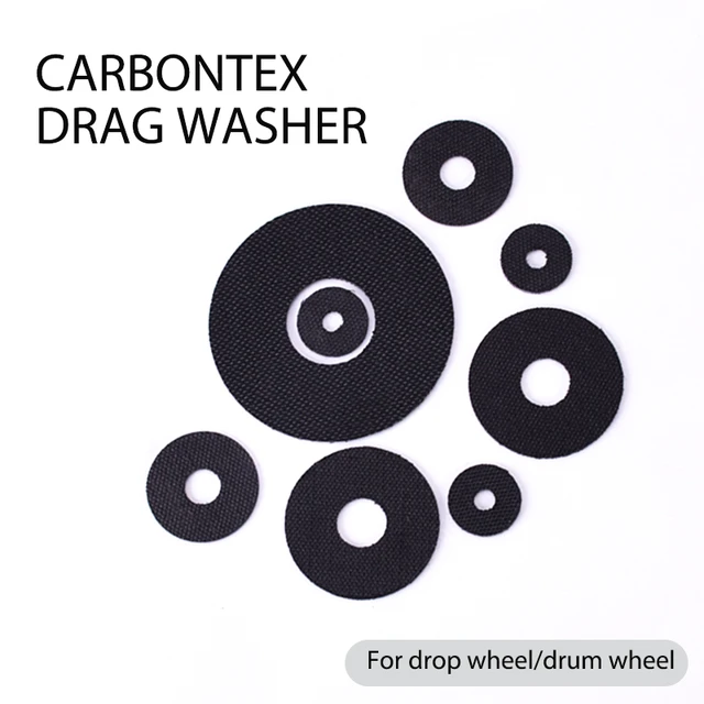 10PCS 0.5mm Thick Carbontex Drag Washer Disc Sheet Plate For Dawa