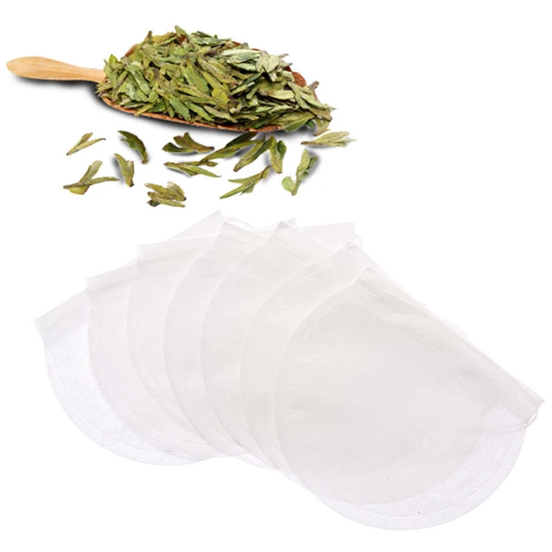 ABUI-Round 6Cm Tea Bag 500 Tea Bag Empty Scented Tea Bag Filter Tea Bag for Herbal Tea