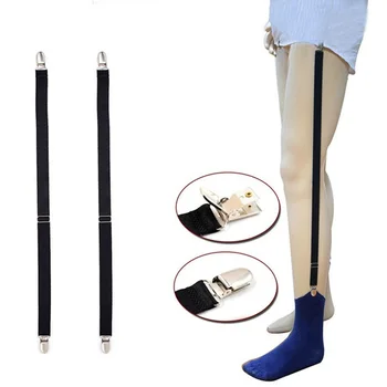 

Elastic Suspenders Socks Garters Belts For Men Adjustable Shirt Stays Men Garter Straps Black Sock Suspender Clothes Accessories