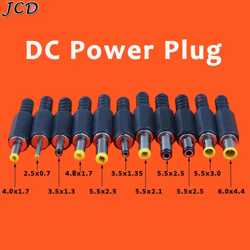 JCD 1 шт. 2 5*0 7 3 5*1 мм 4 0*1 8*1 5 5*2 5*3 0 X Штекерный разъем питания постоянного тока