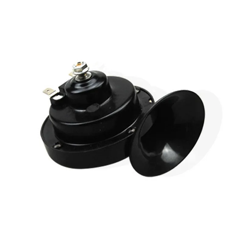 12V 118dB клаксон "улитка" велосипед с электроприводом мотоцикл Водонепроницаемый пылезащитный анти-стрейч громкий ВЧ-черный