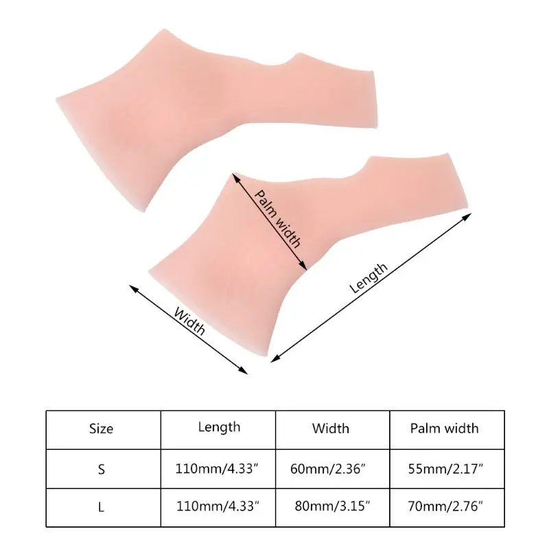 Компрессионные перчатки без пальцев силиконовые гелевые фиксаторы для