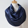 90*90cm Solid Neck Scarf For Women Bandana Head Scarfs Female Square Shawls Wraps Fashion Kerchief Silk Hair Scarves For Ladies ► Photo 1/6