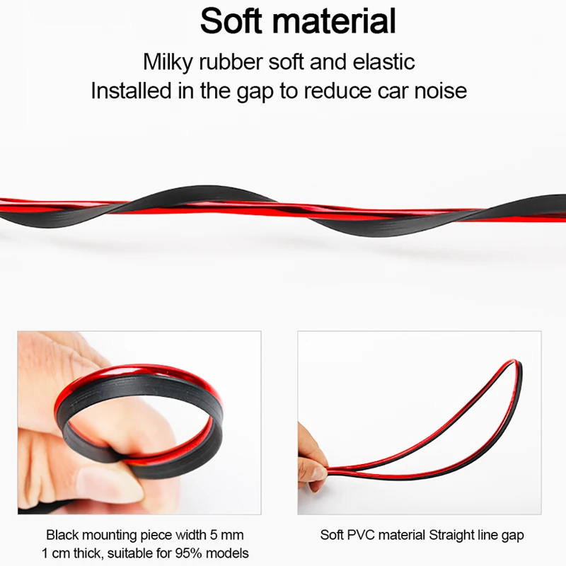 Гибкая линия обшивки салона автомобиля 5 м автомобильные аксессуары для Mazda 2 3 6 CX5