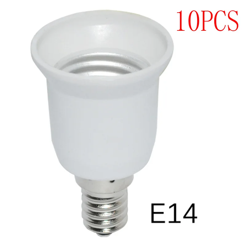 10PC E14To E27 Adapter Conversion Socket Fireproof Plastic Converter High Quality Material Light Bulb Lamp Holder | Лампы и освещение