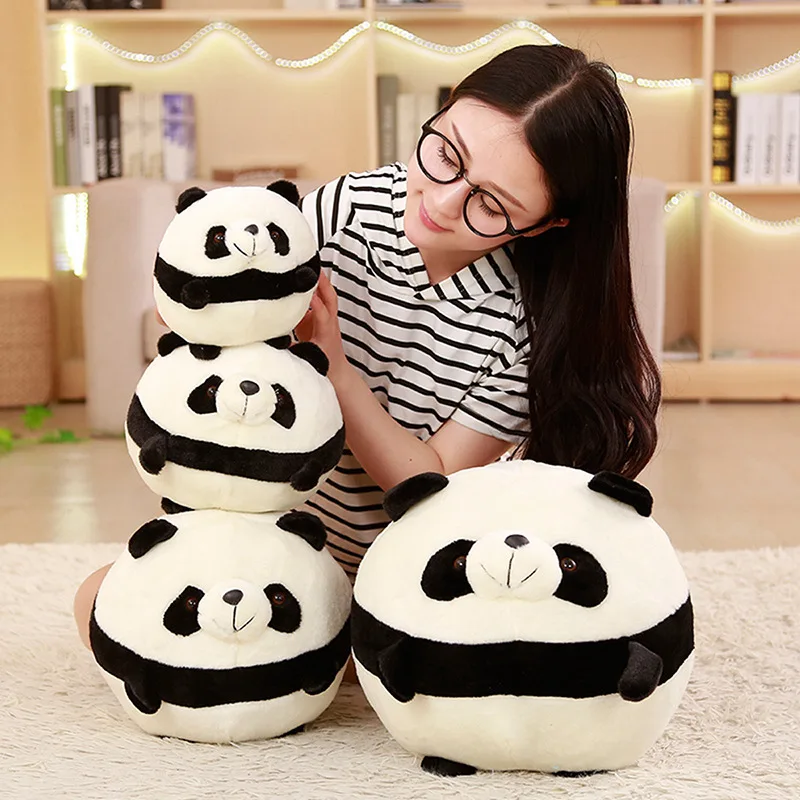 

Cartoon Creative round Ball Panda Plush Toy Doll Holiday Gift