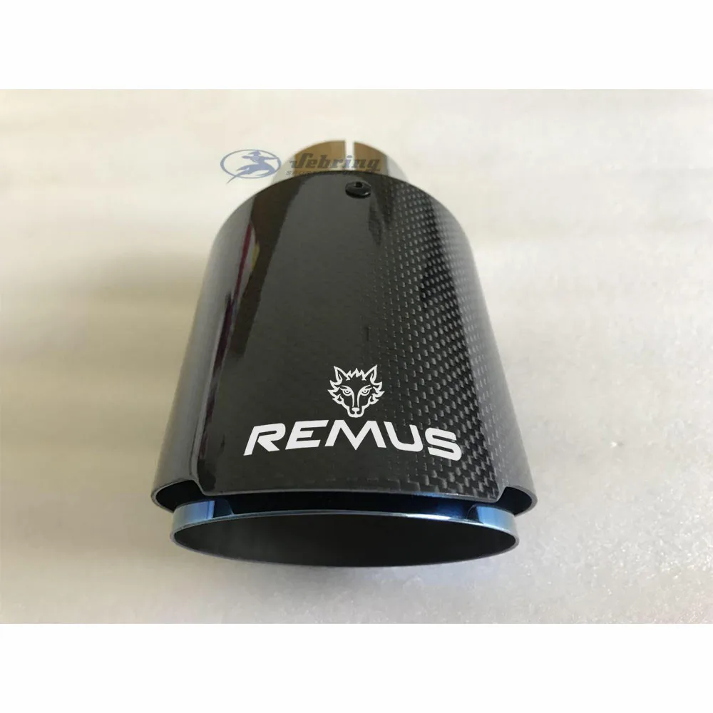 1PC Single Car Exhaust tip Blue Pipe Glossy Plain Carbon Muffler pipe for CX-4 E71 | Автомобили и мотоциклы