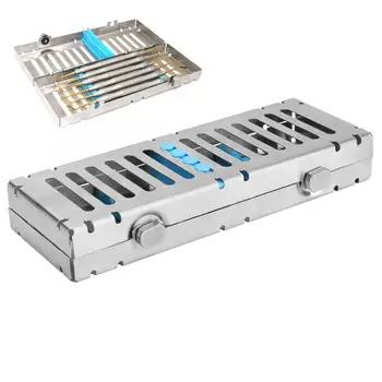 

Dental Sterilization Autoclave Cassette Tray Box Stainless Steel Dental Sterilizer Box Dental Clinic Surgical Disinfection Tool