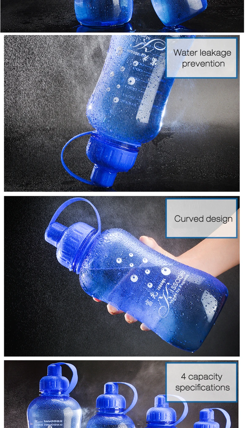 Fall Space Cup Portable Bring Cover Filter Screen Plastic Water Bottle Accessories High Capacity Student Movement Cup Drinkware