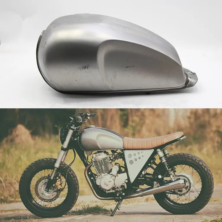XY400 DIY топливный бак для мотоцикла из необработанного металла кафе Ретро модифицированный мотоцикл бензиновый бак винтажный мотоцикл Бензобак