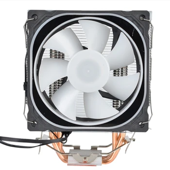 

Ultra Quiet Heat Pipe CPU Radiator Blue Light Version Computer RGB Color Changing Cooling Case Fan Hf-661