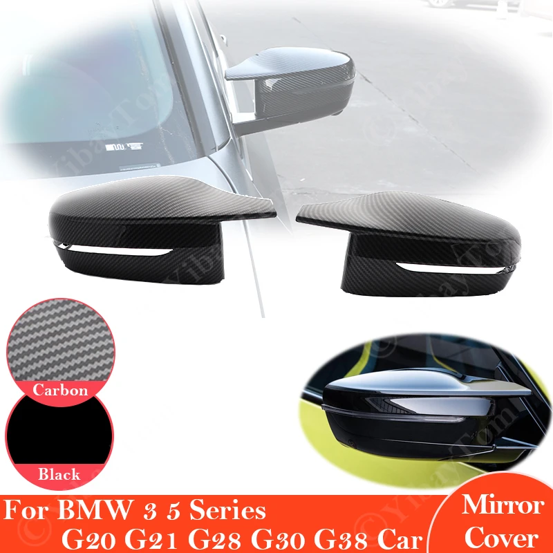 

For BMW 3 5 7 8 Series G30 G38 G20 G21 G28 G11 G12 G15 G16 Car Side Wing Mirror Cover Rear View Caps Car Accessories 2021 20