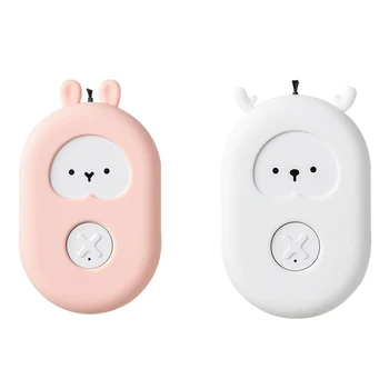 

Personal Wearable Air Purifier Necklace Cartoon Mini Portable USB Air Freshner Ionizer Negative Ion Generator Pink