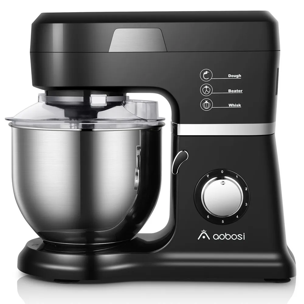 

800W 5L Stainless Steel Bowl 6-Speed Kitchen Food Stand Mixer Cream Egg Whisk Blender Cake Dough Bread Mixer Maker Machine