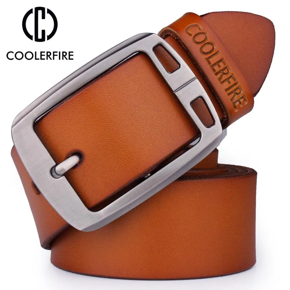 Men Genuine Leather Belts Cowboy Wide High Quality Buckle Belts For Men  Brand Luxury Leisure Vintage Jeans Strap Hq225