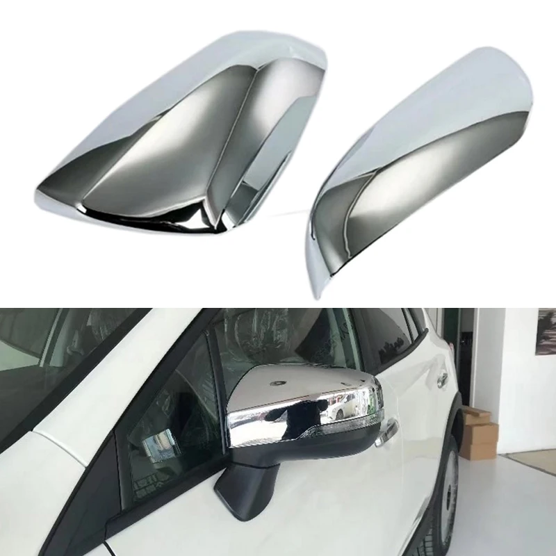 For Subaru XV 2018 Door Side Wing Mirror Chrome Cover Rear View Cap