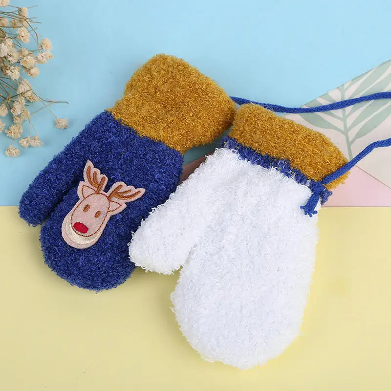 Wecute/ детские варежки милые теплые детские перчатки Рождественский лось перчатки для девочек и мальчиков рождественские подарки для детей