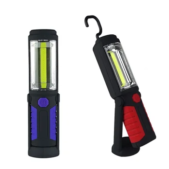 

COB LED Work Light USB Rechargeable Flashlight COB light strip +1LED Torch Work Hand Lamp lantern Magnetic Waterproof LED Light