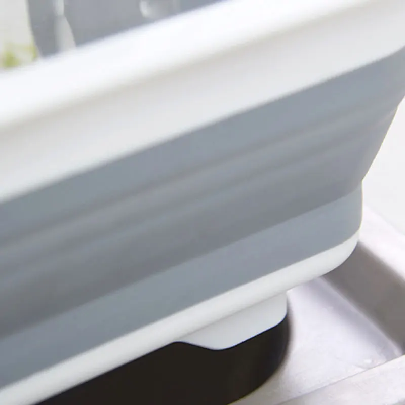 KitchenCollapsible сушилка для посуды сушилка 4-в-1 мульти-дощатая корзина прочного пластика многофункциональная мойка корзина для фруктов