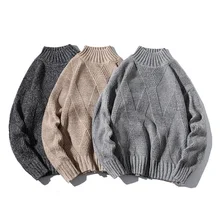 ^^Best Offers Stand Collar Sweater Men's Warm Fashion Solid Color Casual Knit Pullover Men Knitting Sweaters Male Sweter Clothes M-5XL ^^Best Offers Stand Collar Sweater Men's Warm Fashion Solid Color Casual Knit Pullover Men Knitting Sweaters Male Sweter Clothes M-5XL