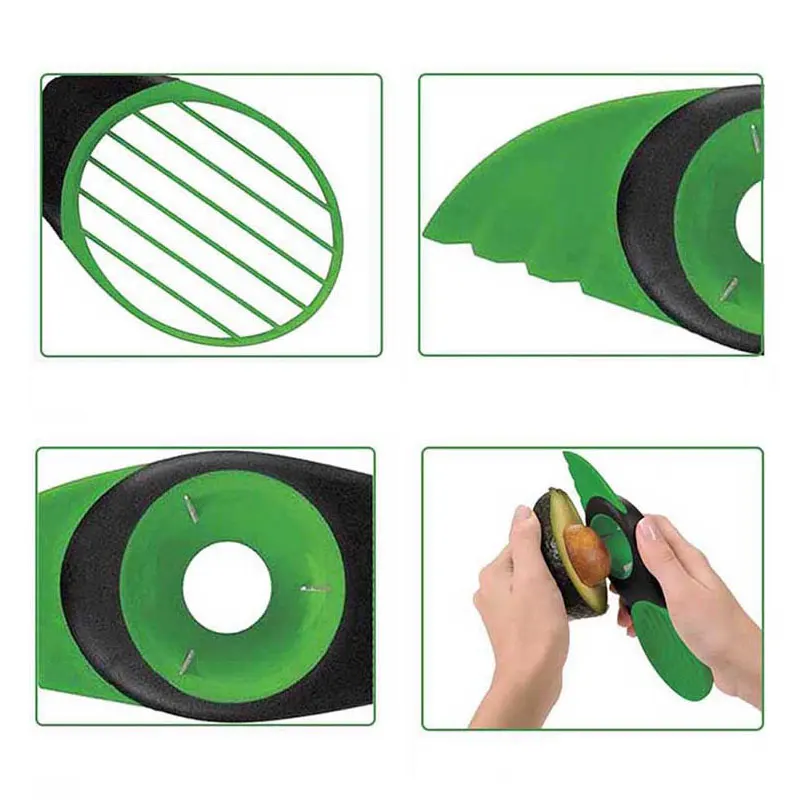 Волшебная Кухня 3 в 1 приспособления для фруктов и овощей Avocado слайсер сплиттер ломтики кухонные инструменты для приготовления пищи
