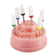 Маникюр шлифовальный главный разъем дисплей база шлифовальный станок письменный ящик для хранения Шлифовальная головка стойка 48 Отверстие пластиковое основание