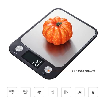 

New Kitchen Electric Scale Kitchen Baking Scale Ultra-thin Pocket Food Scale with Large LCD Backlight Display Screen