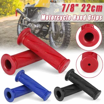 

Motorcycle Rubber Handlebar 2Pcs 7/8 22mm Rubber Handlebar Hand Grip Bar End For Motorcycle Bike Cafe Racer Car Styling