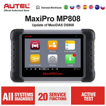 

Autel MP808 OBD2 Automotive Scanner Car Scan Tools Professional OE-level Diagnostics Tool Key Programing & Active Test
