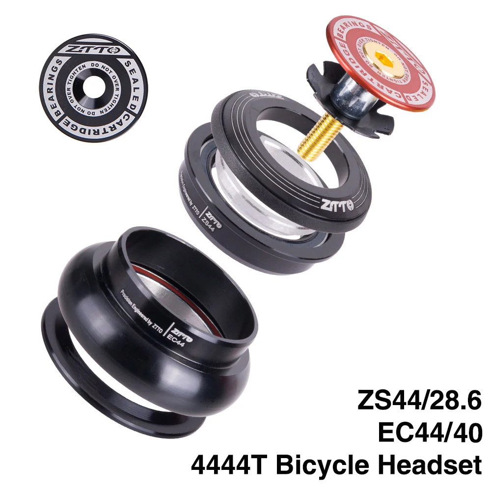 Велосипедная гарнитура ZTTO 4444T MTB 44 мм ZS44 EC44 CNC 1 1/4 "-1 1/4" рама с прямой трубкой